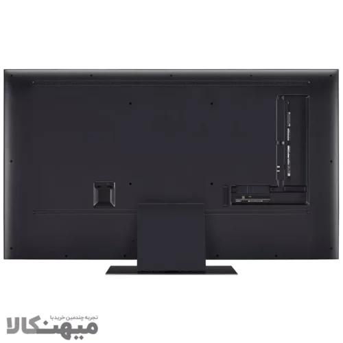 نمای پشت تلویزیون ال جی 55UT9100 با پایه نصب شده