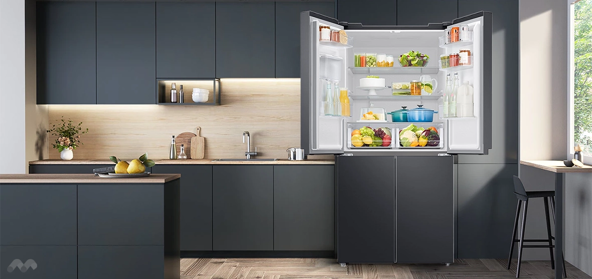 یخچال ساید بای ساید سامسونگ RF48A4010M9 1 مشخصات یخچال ساید بای ساید سامسونگ RF48